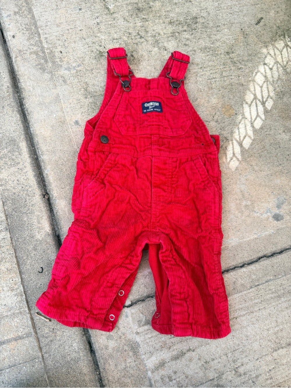 Carter's Red Corduroy Baby Overalls